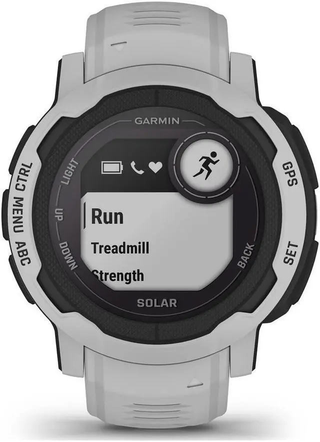 Alt view image 4 of 11 - Garmin Instinct 2 Solar Standard Edition 45mm Rugged GPS Smartwatch, Mist Gray