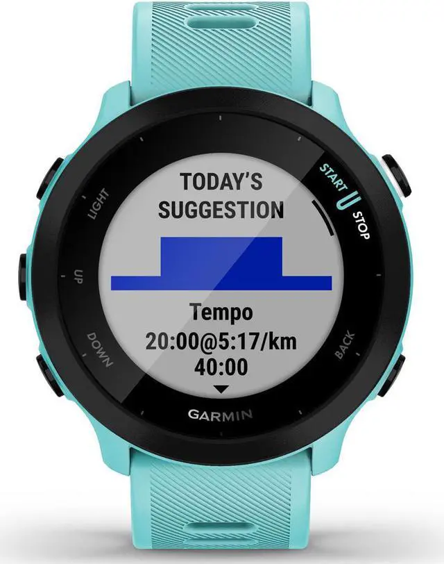 Garmin　ForeAthlete 55 Aqua Garmin Forerunner 55 Smart GPS Running Watch, Daily
