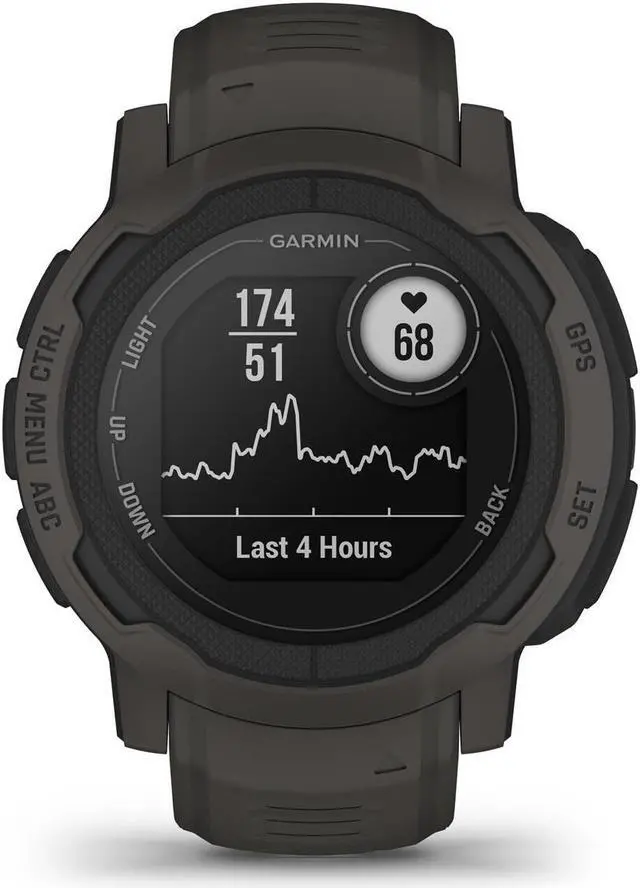 Alt view image 3 of 9 - Garmin Instinct 2S - Standard Edition, Graphite | GPS Smart Watch 010-02563-10