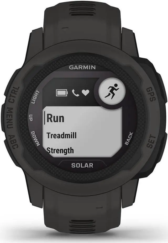 Alt view image 4 of 9 - Garmin Instinct 2S Solar, Graphite | Solar Charging GPS Smart Watch 010-02564-10
