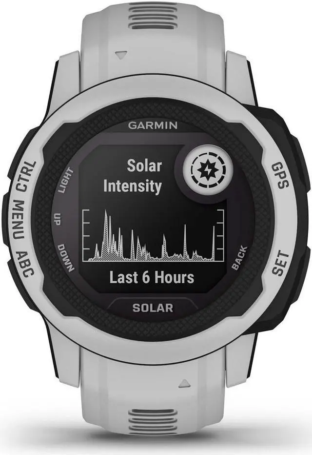 Alt view image 2 of 9 - Garmin Instinct 2S Solar, Mist Gray | Solar Charging GPS Smart Watch 010-02564-11