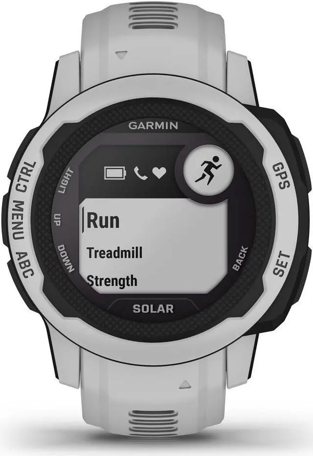 Alt view image 4 of 9 - Garmin Instinct 2S Solar, Mist Gray | Solar Charging GPS Smart Watch 010-02564-11