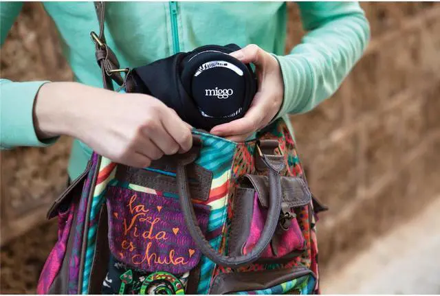 Alt view image 5 of 7 - mymiggo grip and wrap for csc cameras black camera strap and padded case