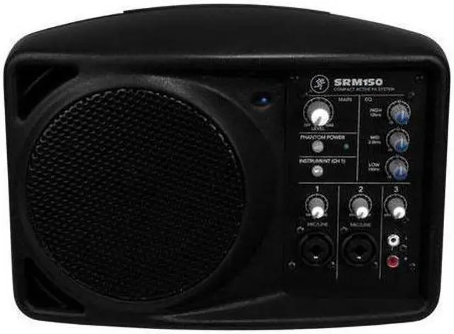 Alt view image 5 of 12 - Mackie SRM-150 5In Compact Active Pa System- Black Powered Full Range Speaker