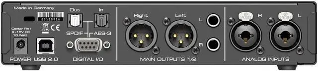 Alt view image 6 of 6 - RME ADI-2 Pro FSR BE Reference AD/DA Converter with Extreme Power Headphone Amplifiers and Remote (Black Edition)