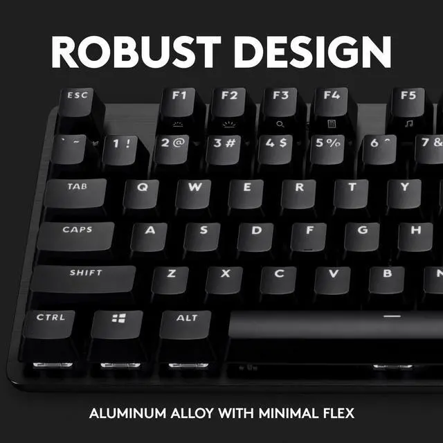 Alt view image 17 of 20 - Logitech G413 TKL SE Mechanical Gaming Keyboard - Compact Backlit Keyboard with Tactile Mechanical Switches, Anti-Ghosting, Compatible with Windows, macOS - Black Aluminum