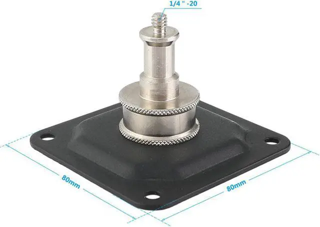 Alt view image 3 of 6 - CAMVATE Wall/Ceiling Mount with 1/4"-20 Thread Screw Adapter for Studio Video Shooting, Square Base