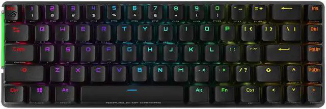 Alt view image 6 of 15 - ASUS ROG Falchion NX Wireless RGB Red Linear Switch Gaming Mechanical Keyboard