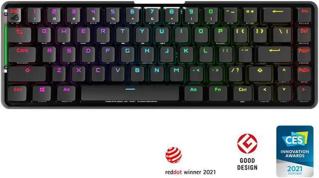 Alt view image 7 of 15 - ASUS ROG Falchion NX Wireless RGB Red Linear Switch Gaming Mechanical Keyboard
