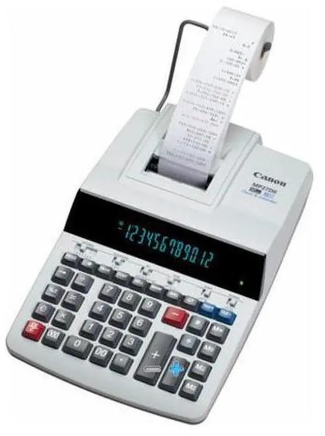 Alt view image 5 of 9 - Canon 12-Digit Calculator w/Printing 8-7/8"x13"x3" Beige MP27DII