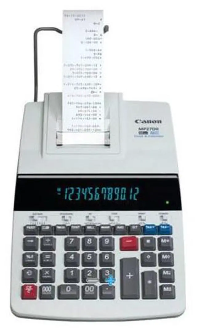 Alt view image 6 of 9 - Canon 12-Digit Calculator w/Printing 8-7/8"x13"x3" Beige MP27DII