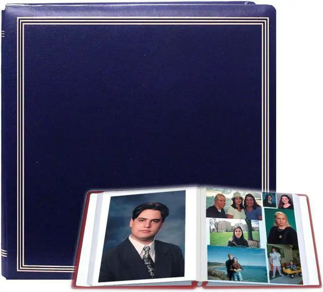 Alt view image 3 of 3 - Pioneer Photo Albums PMV206-NAB X-Pando Magnetic Album 10 Sheet 20 Page 11.38X11.75 Navy Blue