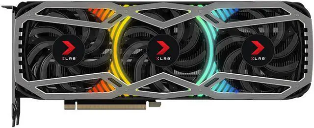 Alt view image 10 of 18 - PNY GeForce RTX 3070 8GB XLR8 Gaming Revel Epic-X RGB Triple Fan Graphics Card LHR VCG30708LTFXPPB