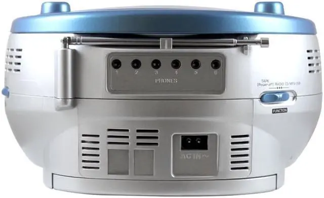 Alt view image 19 of 20 - Hamilton Buhl AudioStar Boombox Radio, CD, USB, Cassette Player with Tape and CD to MP3 Converter