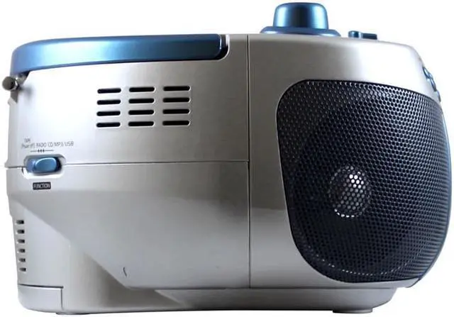Alt view image 18 of 20 - Hamilton Buhl AudioStar Boombox Radio, CD, USB, Cassette Player with Tape and CD to MP3 Converter
