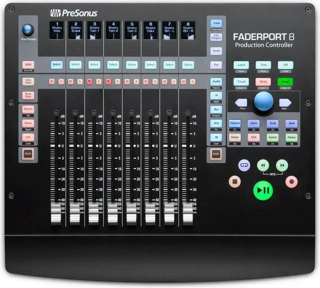 Alt view image 2 of 20 - Presonus Faderport 8 8-Channel Mix Production Controller