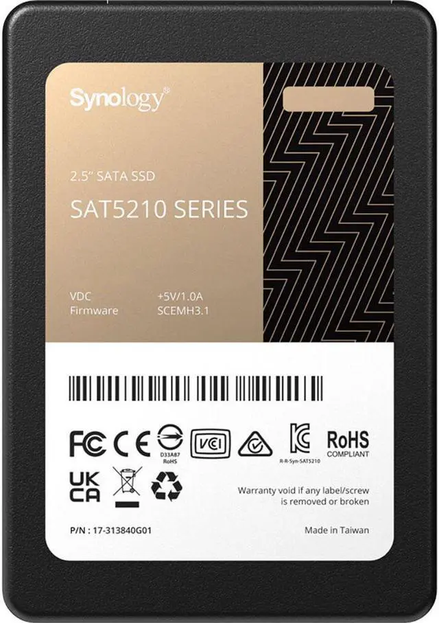 Main image of Synology 2.5" 1.92TB SATA III 3D NAND TLC SAT5210-1920G