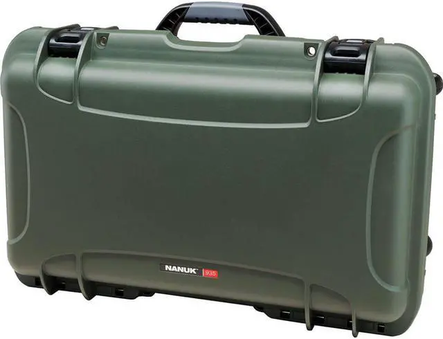 Alt view image 3 of 4 - nanuk 935 waterproof hard case with wheels and foam insert  olive