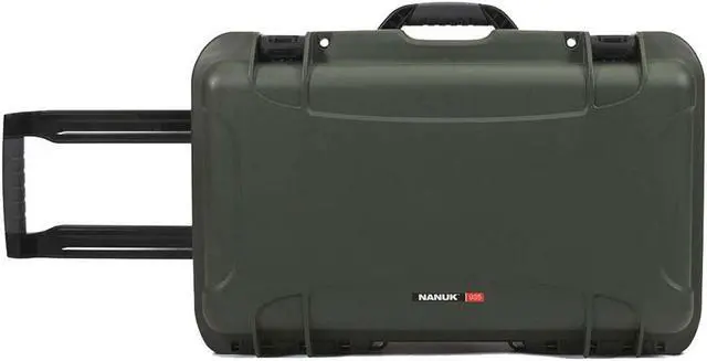 Alt view image 4 of 4 - nanuk 935 waterproof hard case with wheels and foam insert  olive