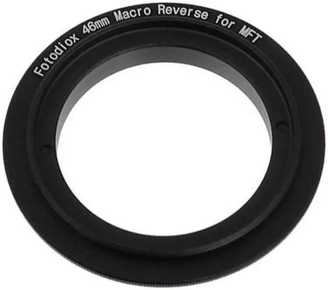Main image of Fotodiox 46mm Filter Thread Macro Reverse Mount Adapter Ring for Micro Four Thirds (MFT, M4/3) Cameras