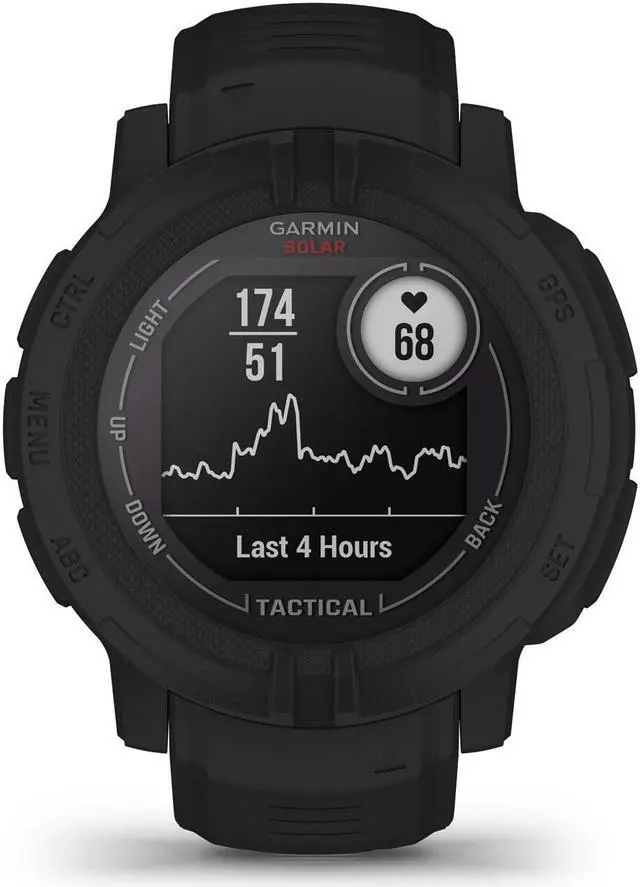 Alt view image 4 of 15 - Garmin Instinct 2 Solar - Tactical Edition, Black | Smart Watch 010-02627-13