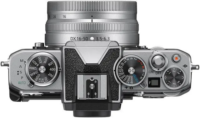 Alt view image 3 of 18 - Nikon Z fc DX-Format Mirrorless Camera Body w/NIKKOR Z DX 16-50mm f/3.5-6.3 VR - Silver