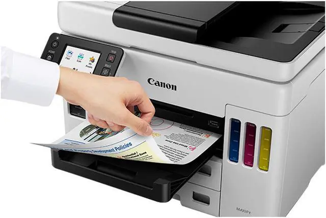 Alt view image 7 of 20 - Canon MAXIFY GX7021 Wireless MegaTank All-In-One Color Inkjet  Printer