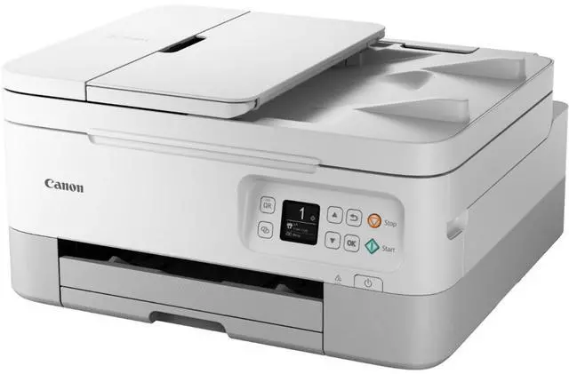 Alt view image 13 of 17 - Canon PIXMA TR7020a Wireless All-In-One Inkjet Color Printer, White #4460C072AA
