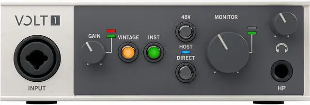Alt view image 7 of 8 - Universal Audio Volt 1 USB-C Audio Interface