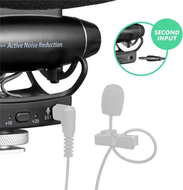 Alt view image 2 of 6 - JOBY Wavo PRO Directional On-Camera Shotgun Microphone, Black #JB01715