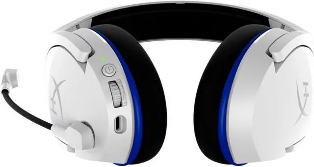 Alt view image 8 of 8 - HyperX Cloud Stinger Core - Wireless Gaming Headset, for PS4, PS5, PC, Lightweight, Durable Steel Sliders, Noise-Cancelling Microphone - White