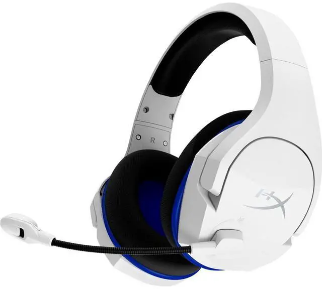 Alt view image 5 of 12 - HyperX Cloud Stinger Core - Wireless Gaming Headset, for PS4, PS5, PC, Lightweight, Durable Steel Sliders, Noise-Cancelling Microphone - White