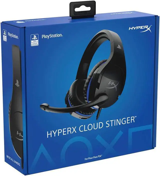 Alt view image 5 of 12 - HyperX Cloud Stinger - Gaming Headset, Official Licensed for PS4 and PS5, Lightweight, Rotating Ear Cups, Memory Foam, Comfort, Durability, Steel Sliders, Swivel-to-Mute Noise-Cancellation Mic