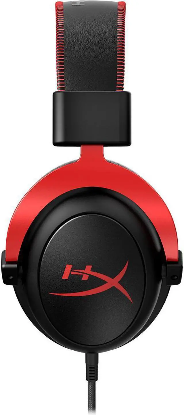 Alt view image 4 of 20 - HyperX Cloud II - Gaming Headset, 7.1 Surround Sound, Memory Foam Ear Pads, Durable Aluminum Frame, Detachable Microphone, Works with PC, PS5, PS4, Xbox Series X|S, Xbox One - Red