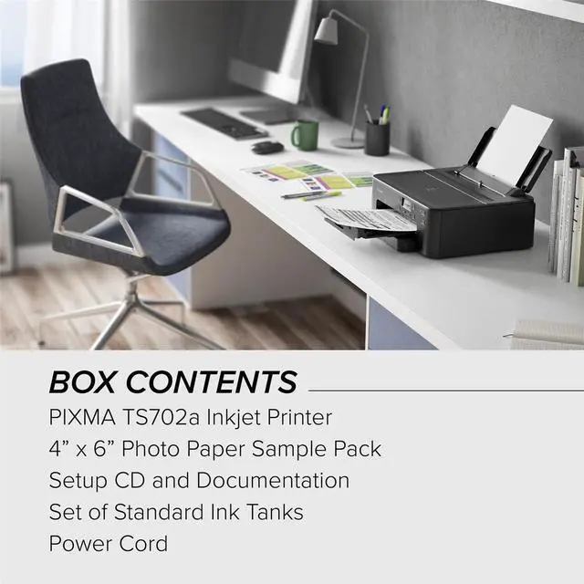 Alt view image 7 of 18 - Canon PIXMA TS702a Compact Wireless Inkjet Printer #3109C022AA