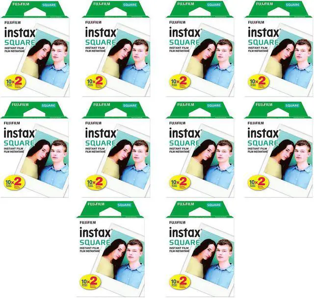 Main image of Fujifilm 10x Instax SQUARE Instant Color Film, 20 Exposures, White Frame