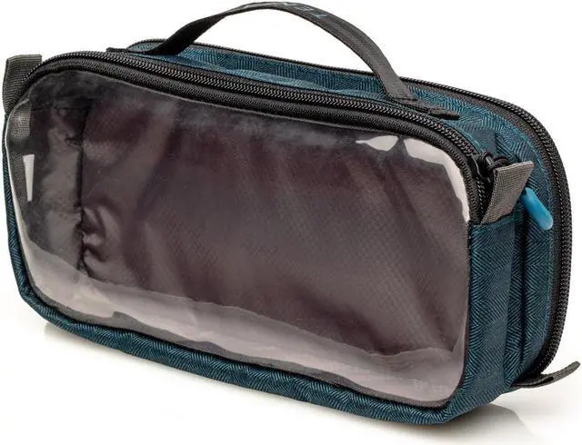 Alt view image 2 of 4 - Tenba Tools Cable Duo 4 Pouch (Dual Sided) Blue 636-644