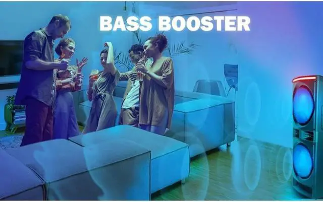 Alt view image 7 of 7 - Gemini GPK-1200 6000W Bluetooth Home Karaoke Party Speaker with LED Lightshow