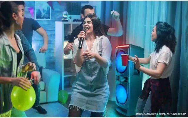 Alt view image 6 of 7 - Gemini GPK-1200 6000W Bluetooth Home Karaoke Party Speaker with LED Lightshow