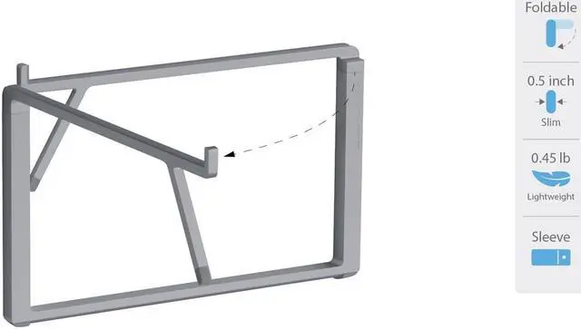Alt view image 18 of 20 - Rain Design Mbar Pro+ Foldable Laptop Stand-Space Grey
