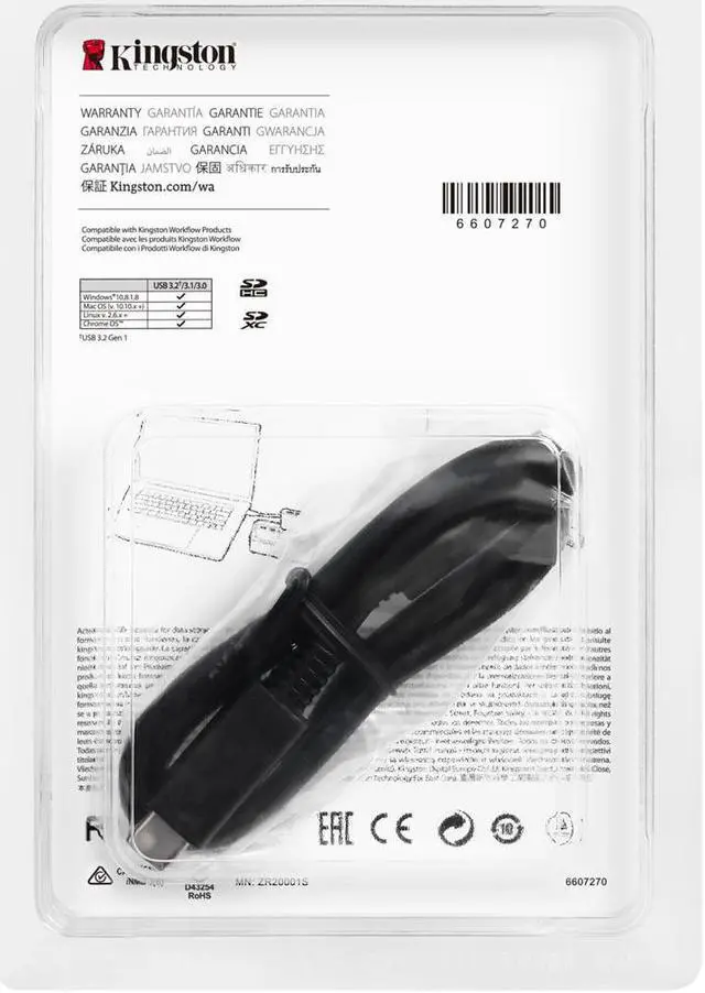 Alt view image 9 of 16 - Kingston USB3.2 Gen1 Workflow Dual-Slot SDHC/SDXC UHS-II Card Reader WFSSD