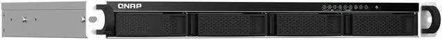 Main image of Qnap TS-464eU 4-Bay 1U Short-Depth Rackmount NAS/iSCSI IP-SAN, Single PSU