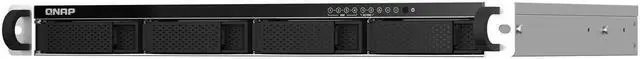 Alt view image 3 of 11 - Qnap TS-464eU 4-Bay 1U Short-Depth Rackmount NAS/iSCSI IP-SAN, Single PSU