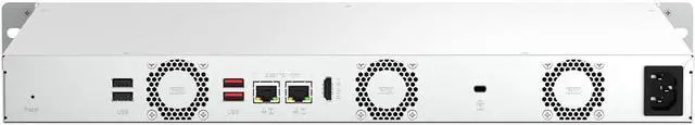 Alt view image 6 of 11 - Qnap TS-464eU 4-Bay 1U Short-Depth Rackmount NAS/iSCSI IP-SAN, Single PSU