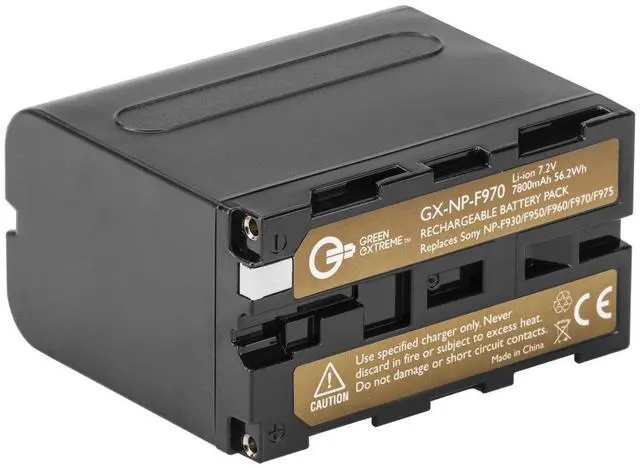 Alt view image 2 of 6 - Green Extreme 2x NP-F970 7.2V 56.2Wh Li-Ion Batteries, Bundle with Green Extreme Compact Smart Charger Kit