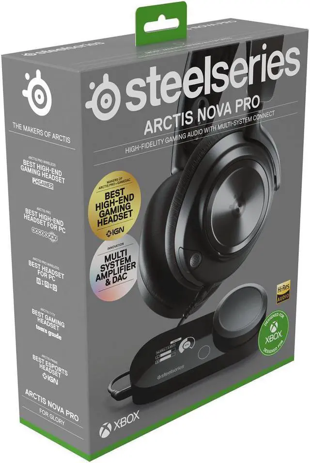 Alt view image 3 of 16 - SteelSeries Arctis Nova Pro Xbox Wired High-Fidelity Gaming Audio with Multi-System Connect - Black