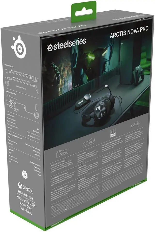 Alt view image 4 of 16 - SteelSeries Arctis Nova Pro Xbox Wired High-Fidelity Gaming Audio with Multi-System Connect - Black