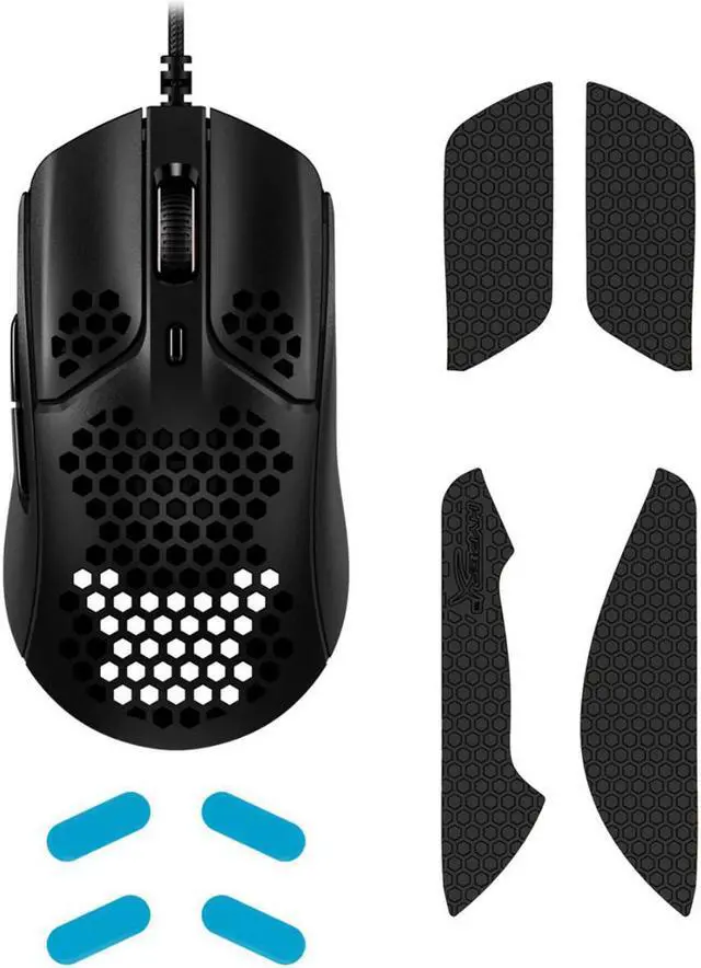 Alt view image 6 of 20 - HyperX - Pulsefire Haste Wired Optical Gaming Mouse with RGB Lighting - Black and black