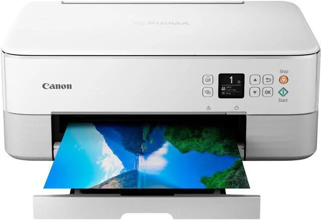 Alt view image 4 of 17 - Canon PIXMA TS6420a USB / Wi-Fi InkJet MFC / All-In-One Color White Wireless Office All-In-One Printer