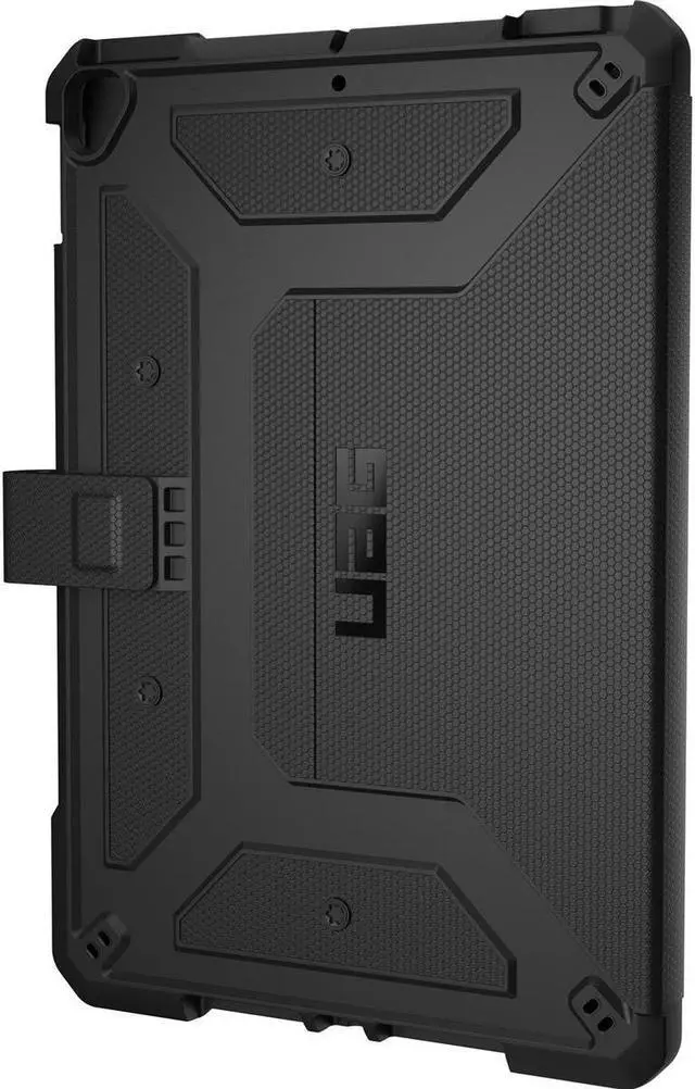 Alt view image 15 of 19 - UAG iPad 10.2-inch (9th Gen, 2021),(8th Gen, 2020) & (7th Gen, 2019) Case, Metropolis Rugged Heavy Duty Protective Cover Multi-Angle Viewing Folio Stand with Pencil Holder, Black